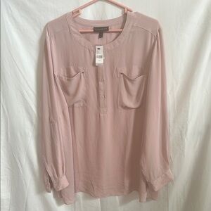 Pale Pink Sheer Women's Top by Lane Bryant